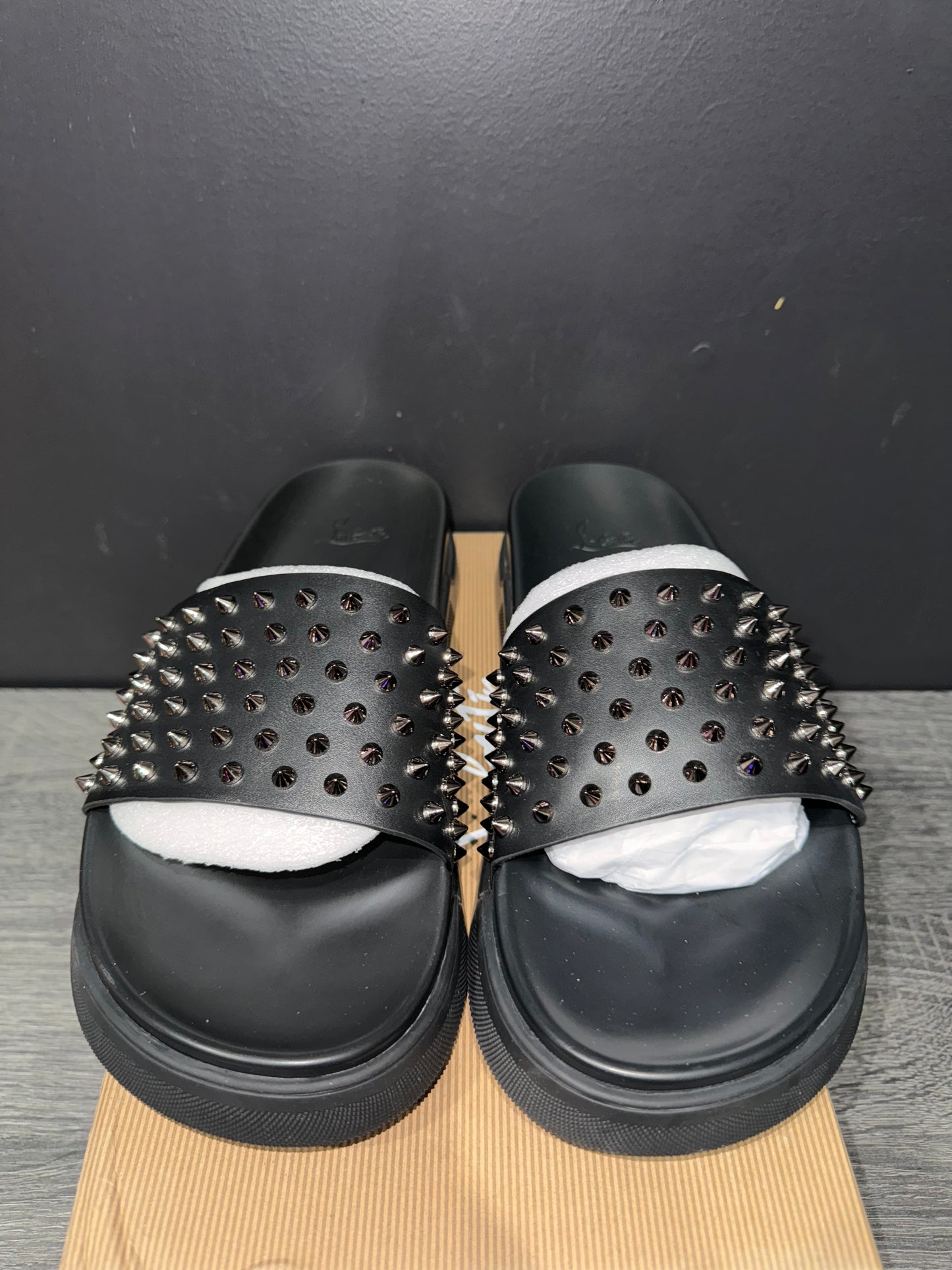 Red bottoms slides